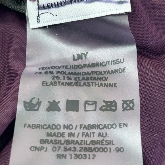 New Lenny Niemeyer Plum Bikini Bottom With Gold Chain - Picture 4 of 8